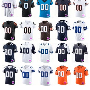 Personalized Royal Blue Football Jersey: Add Custom Stitched Name & Number, Birds Eye Pique Fabric Bild 8