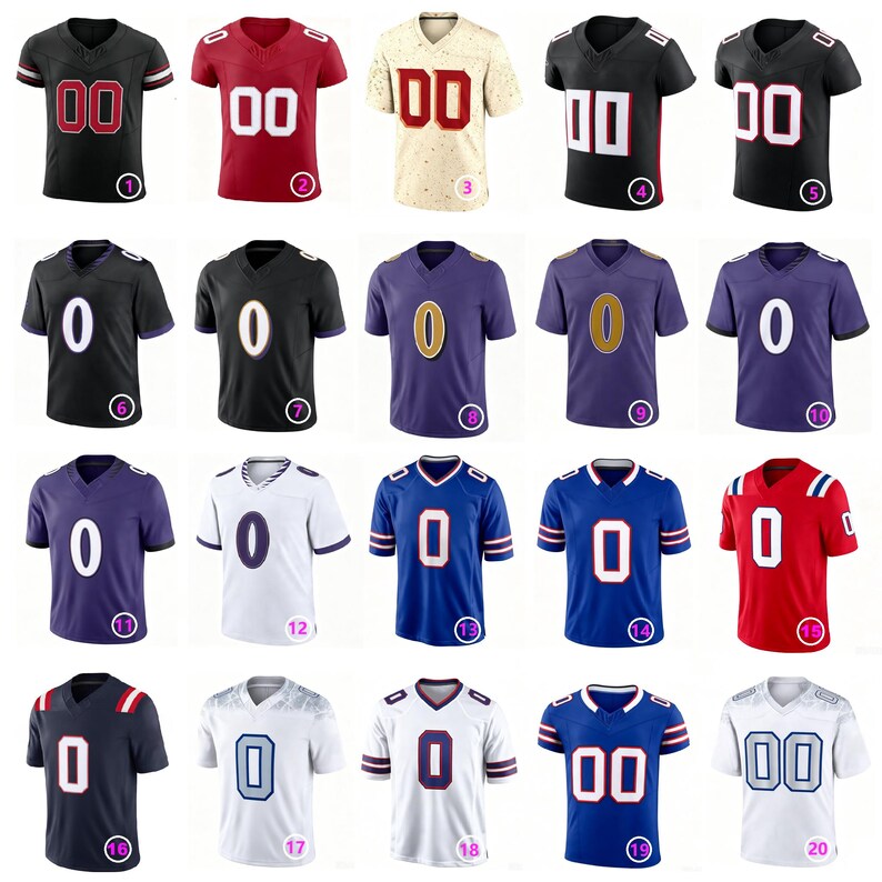 Personalized Green Football Jersey: Add Custom Stitched Name & Number, Birds Eye Pique Fabric imagem 7