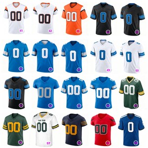 Personalized Royal Blue Football Jersey: Add Custom Stitched Name & Number, Birds Eye Pique Fabric Bild 9