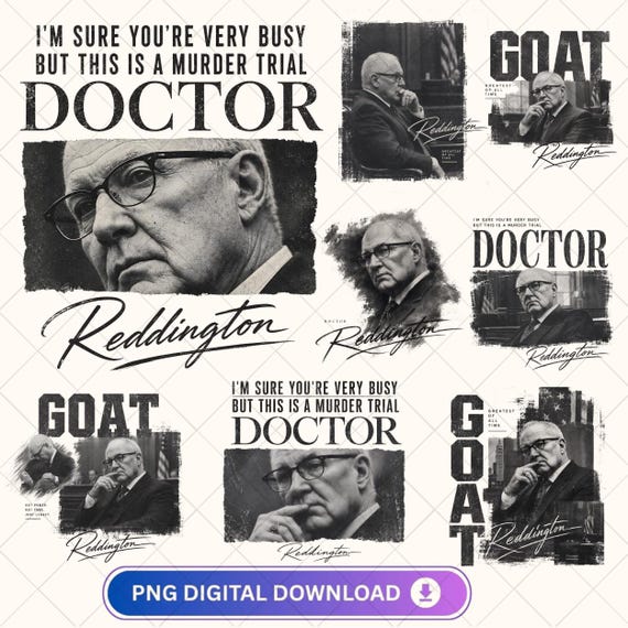 Kevin Reddington PNG Bundle, GOAT Lawyer Portrait PNG, Greatest Of All Time Attorney Graphic, Vintage Distressed Digital Download