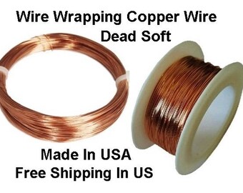 RED BRASS ROUND WIRE 18 GA 140 FT 10 OZ SOFT SOLID WIRE WRAPPING ON SPOOL