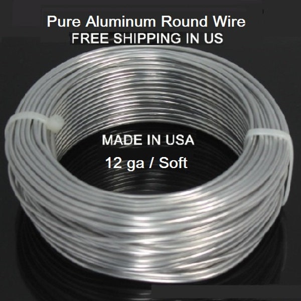 12Ga / 50 Ft. Aluminum Wire Soft ,99.99% Pure Aluminum