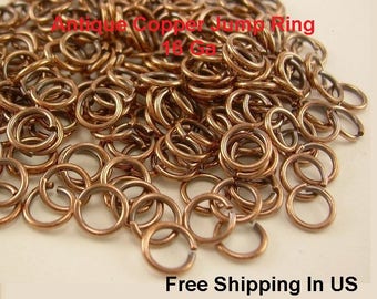 CHAIN MAILL 18GA WIRE 4MM O//D 485 pcs 1 OZ GENUINE COPPER OPEN JUMP RING