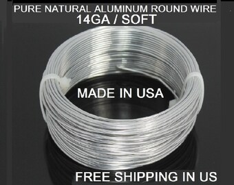 14 Ga / 50 Ft. Aluminum Wire Soft ,99.99% Pure Aluminum