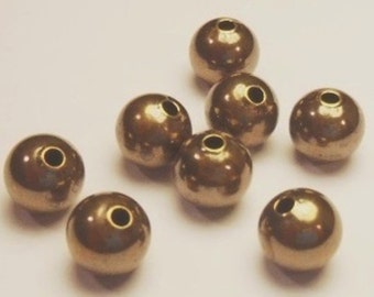 14490Y-P-235B 100pcs Antique Brass Tone Base Metal Spacers-Heart 4mm