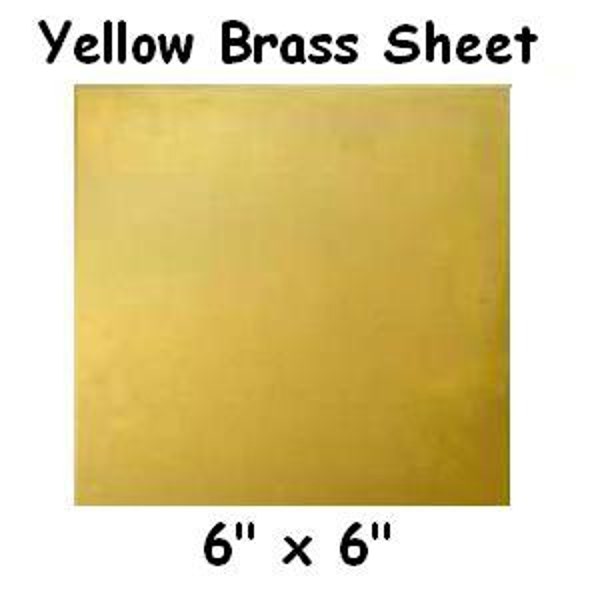 Solid Brass Sheet Metal 22 Gauge Soft - 4 X 8 Inches Made In USA