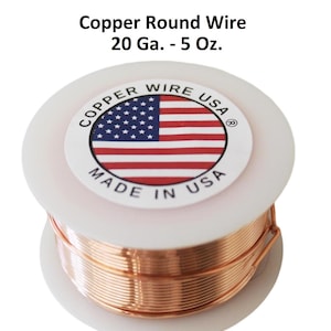 20 Ga.Solid Copper Wire  5 Oz. 110 Ft. ( Dead Soft ) Spool