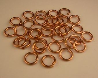 Genuine Solid Copper jump ring 20ga wire o/d 6mm 200 Saw Cut bright solid copper