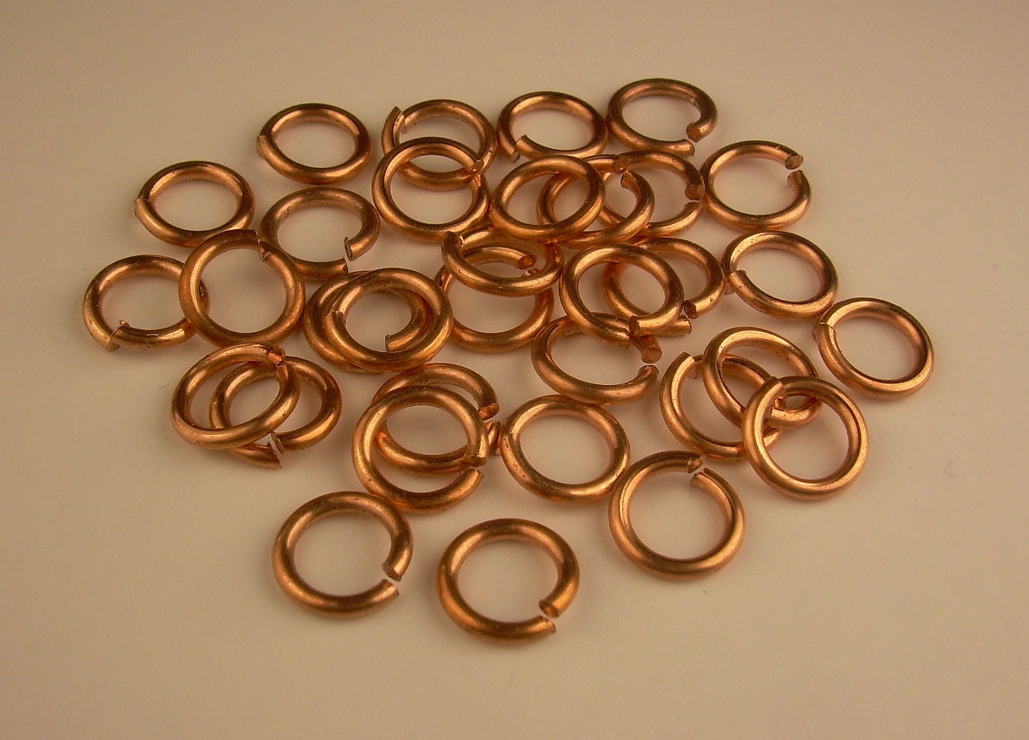 Fine Weight 18 Gauge Copper Jump Rings JSR18 Solid Copper Jewelry