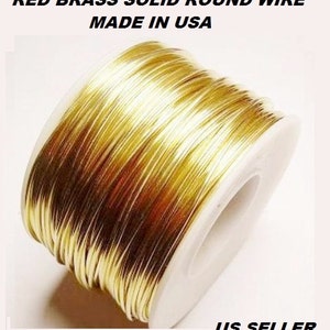 20Ga 10 OZ. 220 Ft. Red  Brass Soft Raw Solid Round Brass Wire