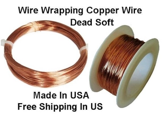 GENUINE SOLID BARE COPPER USA COPPER ROUND WIRE 18GA SOFT 3 OZ 42 FT