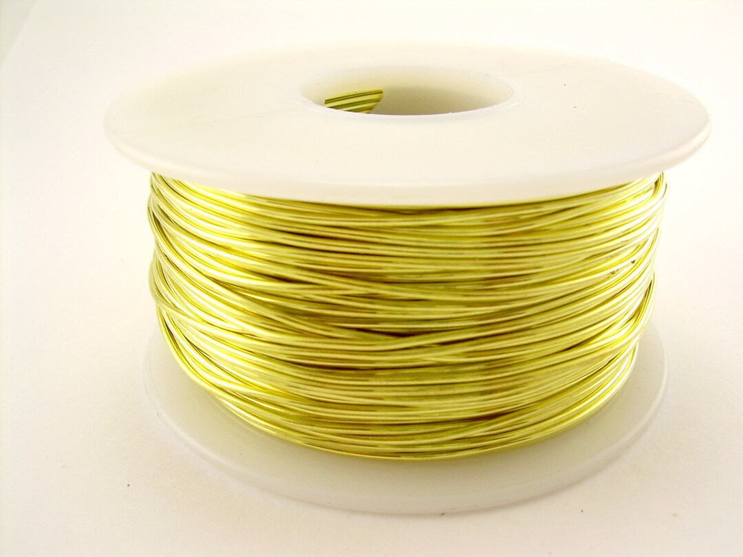 24 Ga 1/4 Lb. 216 Ft. Yellow Brass Soft Raw Solid Round Brass Wire Etsy