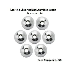 2.5 MM Sterling Silver Seamless  Round Beads