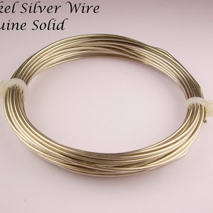 Nickel Silver Solid Wire 18Ga  1 Oz . 15 FT. Coil ( Made In USA )