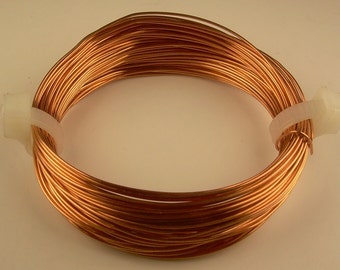 COPPER CRAFT WIRE 16ga 1oz 9ft (weich) solide helle echte Kupferdraht