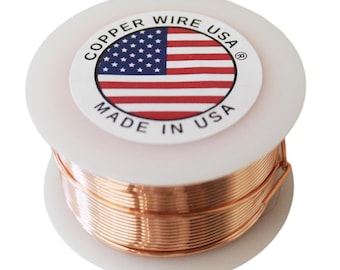 Copper Wire 99.9% Pure 1/2 lb Spool. (Sizes 10 Ga ~ 30 Ga ) Dead Soft Or Half Hard - Jewelry Making, Craft, Hobby Wire