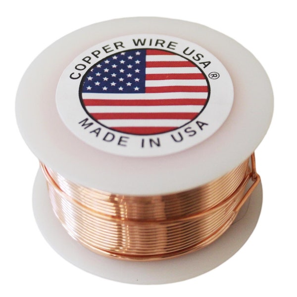 Copper Wire 99.9% Pure 1/2 lb Spool. (Sizes 10 Ga ~ 30 Ga ) Dead Soft Or Half Hard - Jewelry Making, Craft, Hobby Wire
