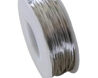14 Ga. Stainless Steel  #316L, 1/4 lb.- 20 Ft. Spool  Dead-Soft Round wire