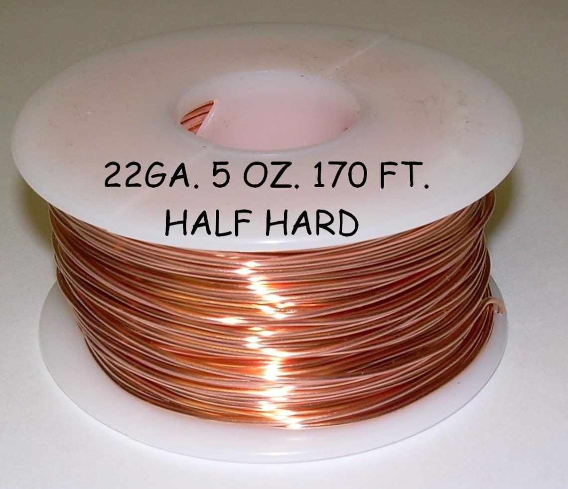 Genuine Solid Copper Wire 22ga 5 OZ. 170 Ft. Half Hard Etsy
