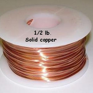 Spool 1//4 Lb. - 315 Ft. 26 Ga Solid Bare Round Copper Wire