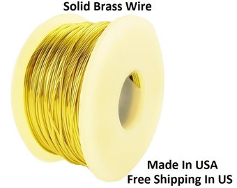 26 Ga 0.25 Lb. 342 Ft. Yellow  Brass Soft Raw Solid Round Brass Wire