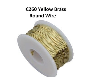 24 Ga. Brass Round Wire 100 Ft. Spool ( Dead Soft ) Jewelry,Craft,Hobby,Wire