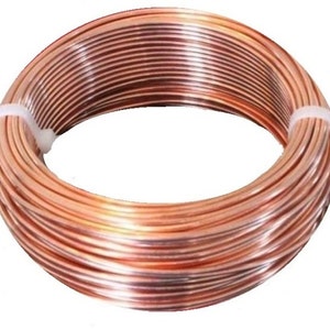 Copper Wire 99.9% Pure 1 lb Spool. Sizes 10 Ga 30 Ga Dead Soft Or Half Hard Jewelry Making, Craft, Hobby Wire image 2