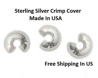 Argent sterling 3 MM Couverture de perles à sertir 30 pcs. Fabriqué aux États-Unis