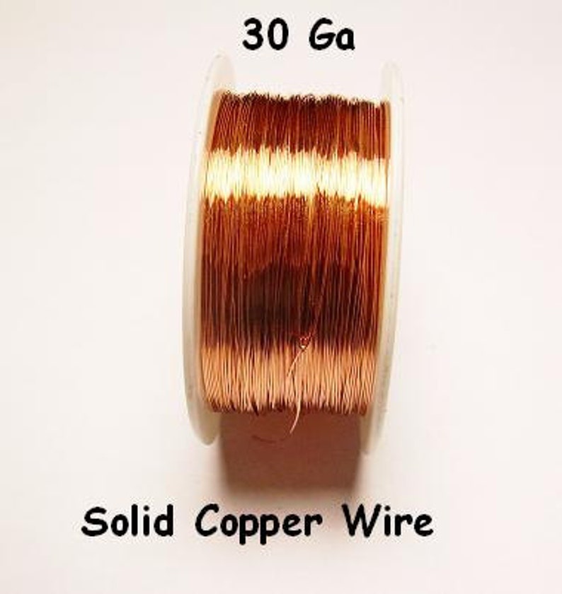 COPPER CRAFT WIRE 30ga 1oz 220 feet solid bright copper Etsy