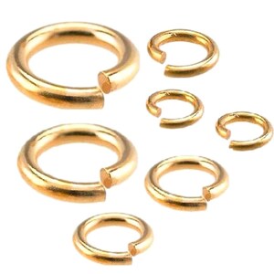20 Ga.  Bronze Wire 9 MM Open Jump Ring 130 pcs. .5 Oz Saw Cut bright
