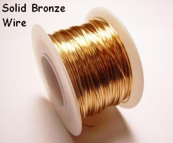 1//2 OZ SOFT SOLID WIRE WRAPPING ON SPOOL RED BRASS ROUND WIRE 26 GA 45 FT