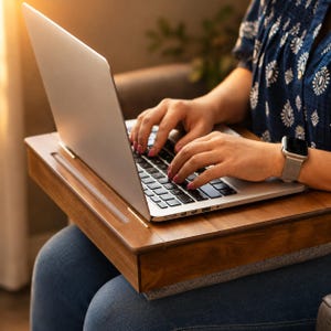 Wood Laptop Tray, Wooden Lap Desk, Laptop Table, Laptop Table For Bed, Portable Desk, Laptop Desk Stand, Laptop Stand, Wooden Mac Stand