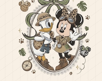 Minnie Daisy Safari Luipaard PNG, Animal Kingdom Luipaard Beste Vriendjes PNG, Let's Get Wild WDW Bijpassende Familiereis 2026 PNG