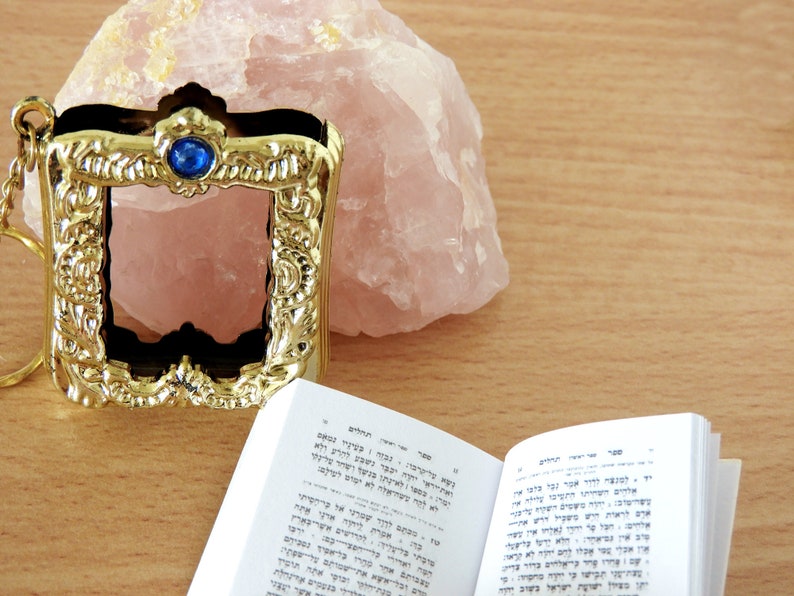 Hebrew Jewish Prayer Book of Psalms Key Chain, Real Psalms, Real Prayers, Tehilim, Souvenir,Present, Used in Jewish and Christian Prayers image 8