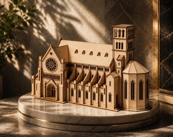 Medieval Church 3D Print Model | Architectural Miniature | Digital Download