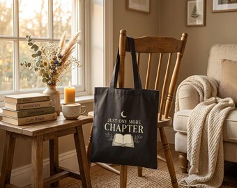 Main Character Tote Bag, Book Lover Canvas Bag, Literary Tote, Bookish Gift, Reader Gift, Library Bag, Reusable Cotton Shopping Tote