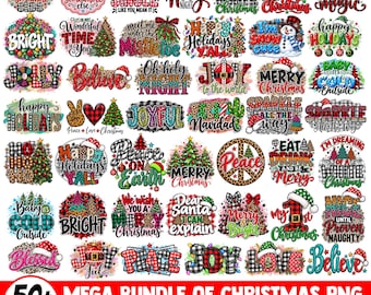 Mega-Bundle: Weihnachts-PNGs, Weihnachts-Sublimationsdesigns, Frohe Weihnachten-PNGs, Grich, Gnome, Cartoons, Weihnachtsmann-PNGs, Becher & T-Shirts