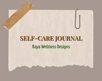 Self Care Journal Digital Printable, Mental Health Workbook Canva Templates