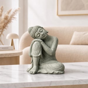 Buddha-Statue, Figur, Skulptur, Zen-Meditation, Dekoration für Haus und Garten, drinnen und draußen