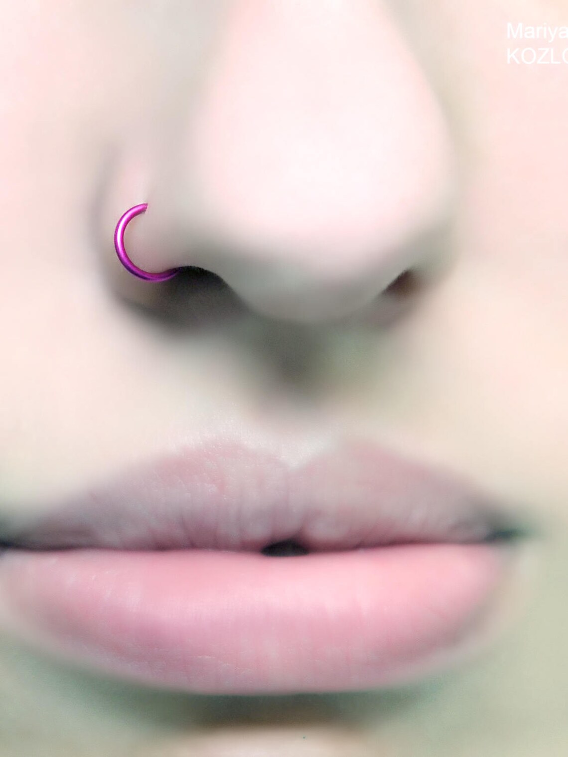 Tiny 5.5mm Piercing Imitation Small Nose Ring Seafoam Green Etsy