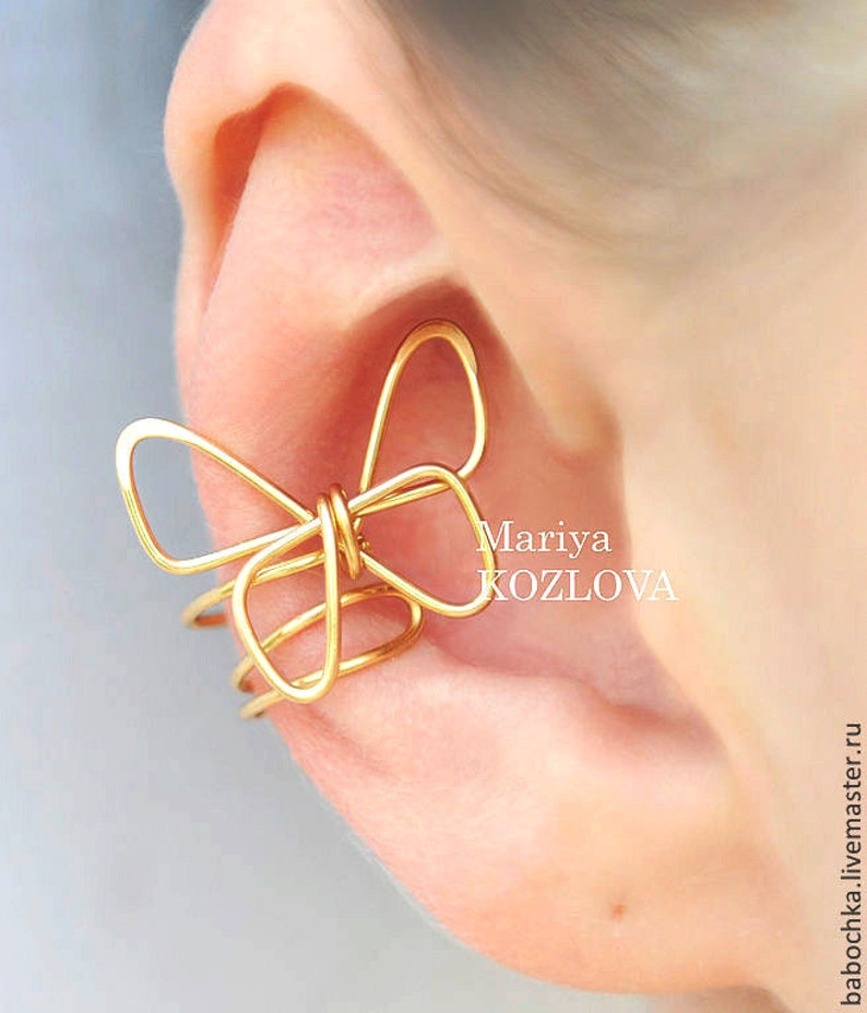 No Piercing Bug Butterfly Ear Cuff/wire Ear Jacket/cartilage Etsy