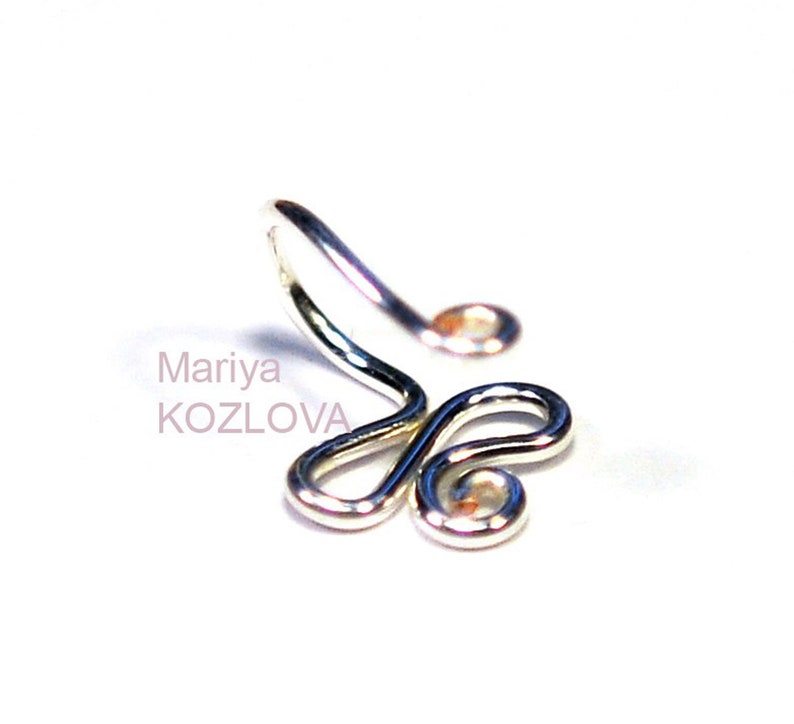 Piercing Alternative Clip on Nose Ring Black Simple Dragonfly Etsy