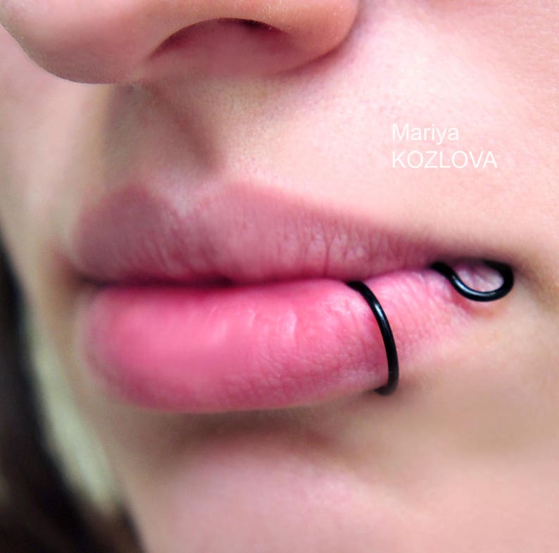 New No Piercing Comic Smile Tongue Black Lip Ring Cuffjoking Cartoon Motivefake Lip Lippen Piercingpiercing Imitationfaux L U00e8vre Piercing Jewelry Body Jewelry Valresa Com