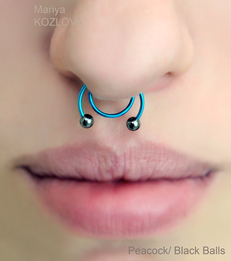 3mm Nose Barbell No Piercing/20g Nose Cuff/Septum Ring Etsy