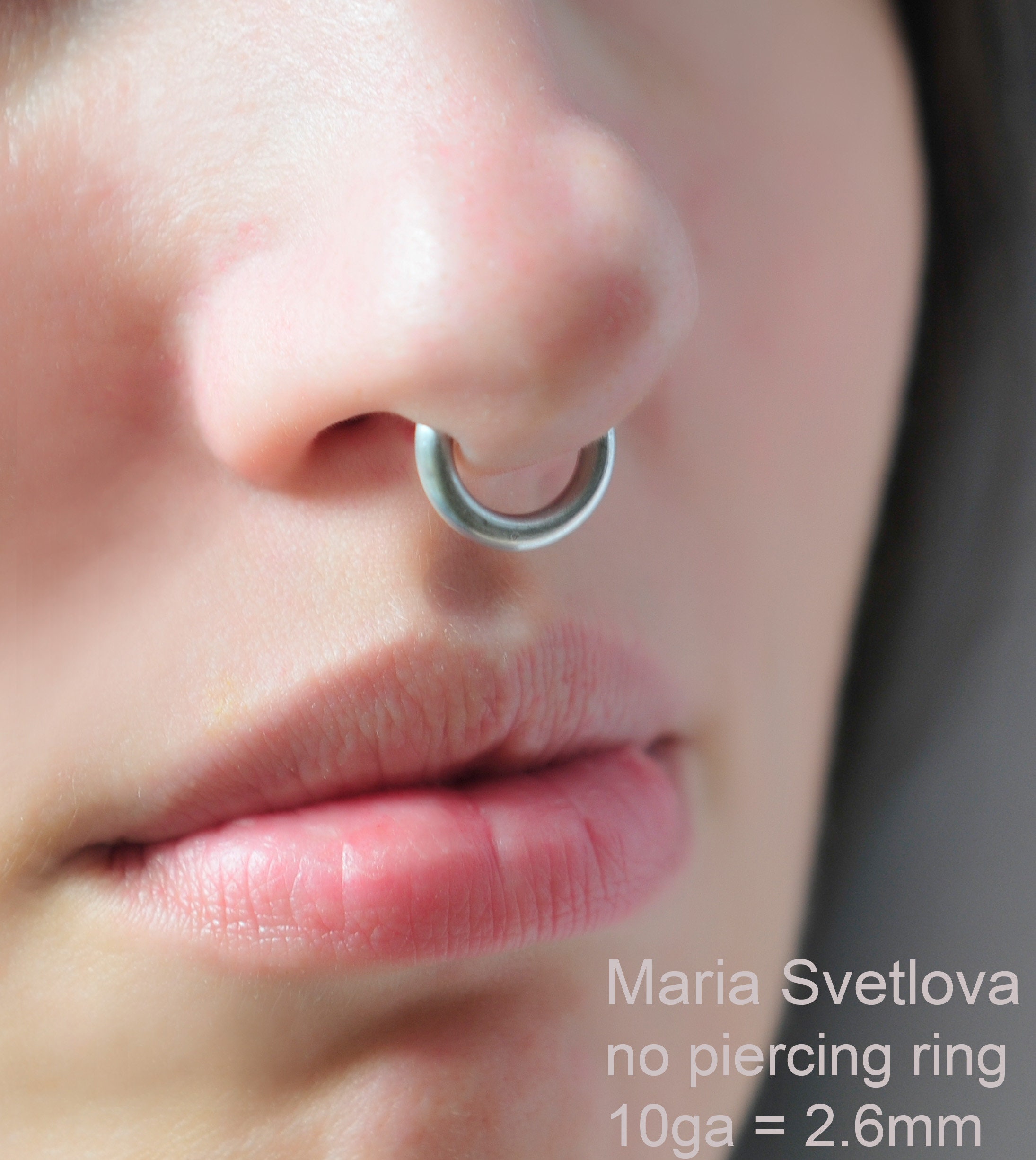 Faux Piercing Nez - Lot De 6 En Acier Chirurgical, 8mm/10mm, Avec Diamant | Anneau Nez, Lèvre, Helix