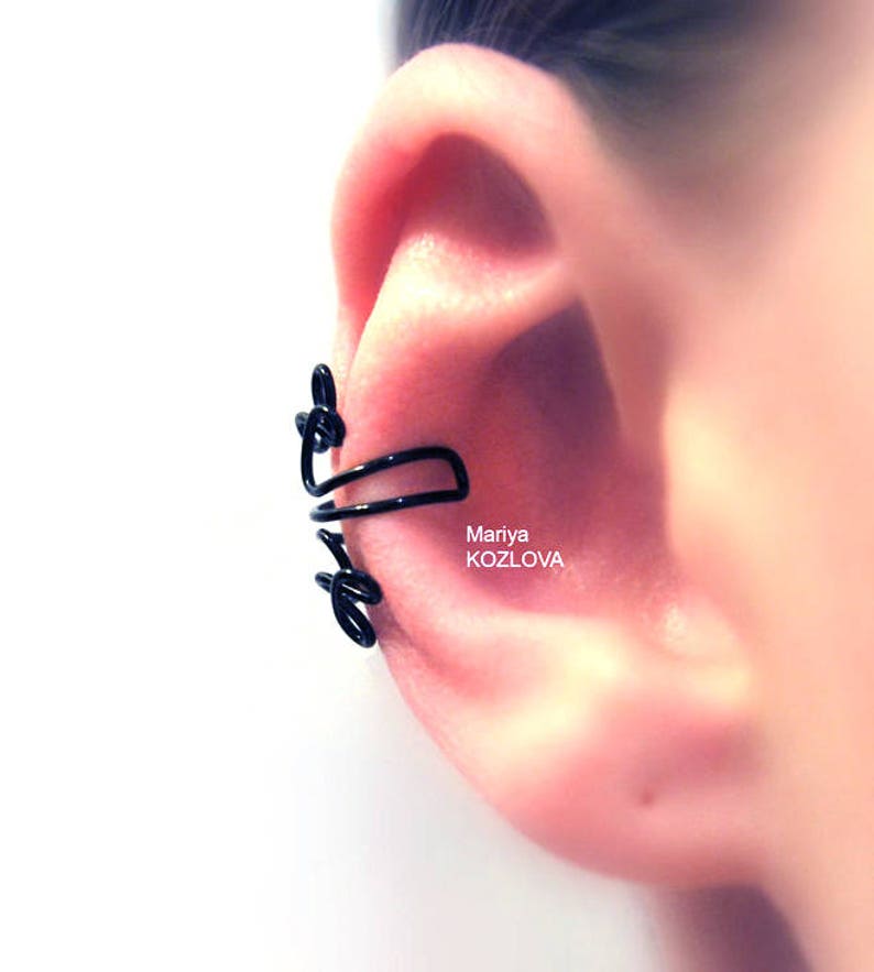 Fake Piercing Cartilage Ear Cuff Celtic Clover/shamrocks Etsy