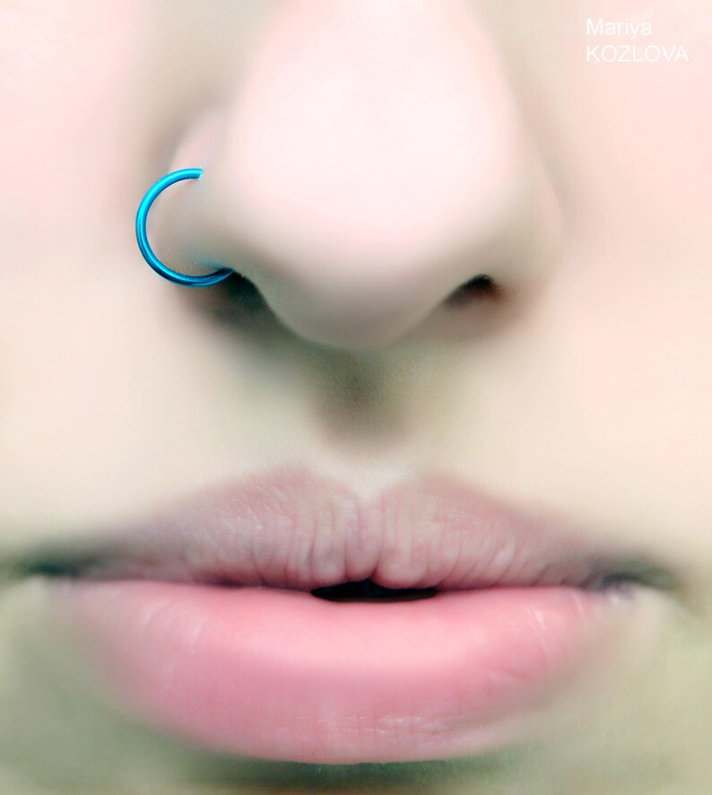 7mm /5mm/6mm/8mm/9mm narine de faux Piercing nez anneau Etsy