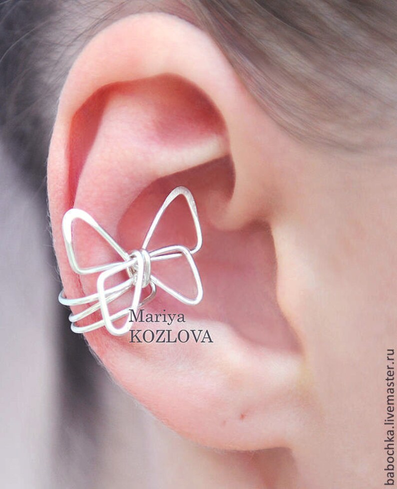No Piercing Bug Butterfly Ear Cuff/wire Ear Jacket/cartilage Etsy