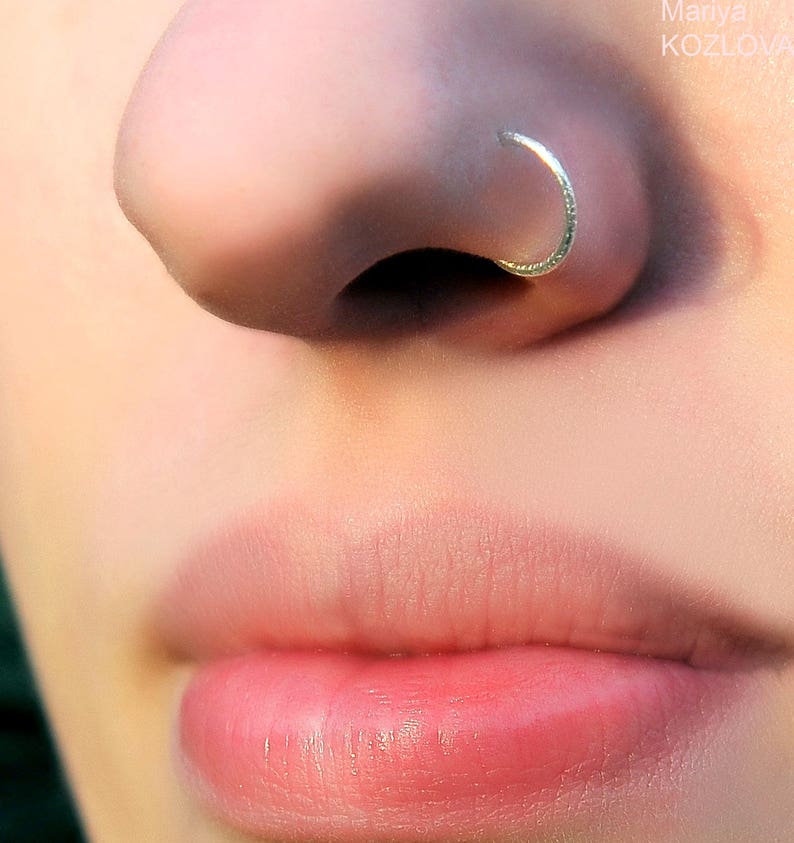 8mm Unisex Charming Hoop Fake Nose Ring Non Piercing Nostril Hoop Body Jewelry 8mm Unisex Charming Hoop Fake Nose Ring Non Piercing Nostril Hoop Body Jewelry