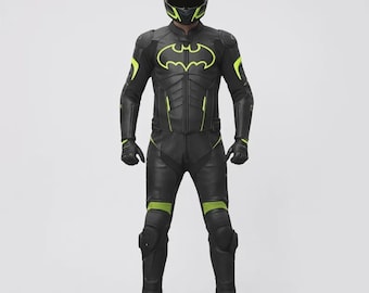 Black Superhero Cosplay Suit, Full Body Motorcycle Racing Suit, Custom Armored Bodysuit, Racing Costume